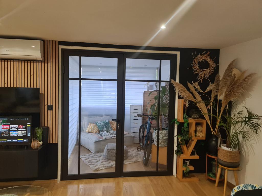 Double porte intérieur tout vitré Image